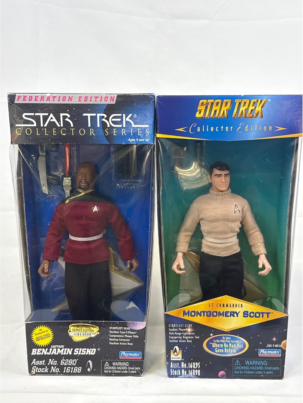 Star Trek Collector Series Action Figures - Captain Benjamin Sisko & Lt. Cmdr. (